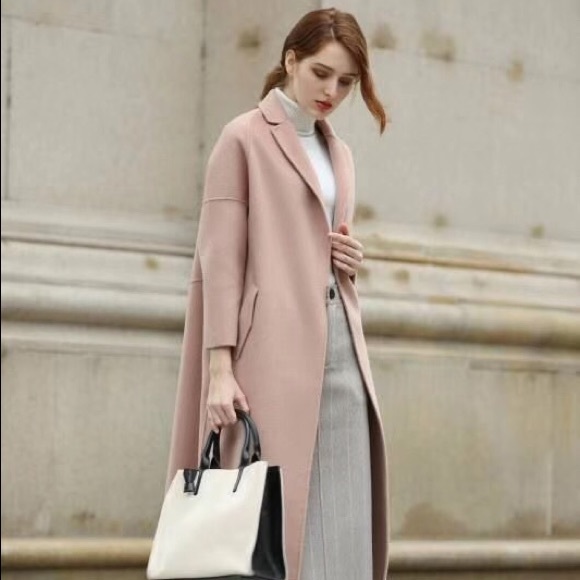 Jackets & Blazers - Edelweiss cashmere elegant luxurious pink coat
